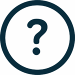 Question mark icon representing help and support resources from Custom Channels.