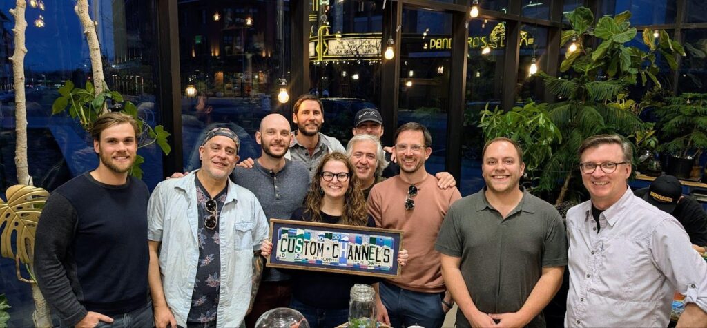 Custom Channels leadership team following the transfer of ownership