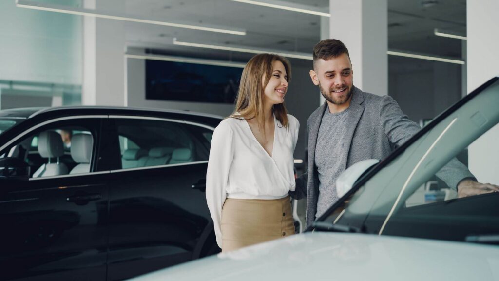 Modern car dealership showroom designed around the automotive customer experience