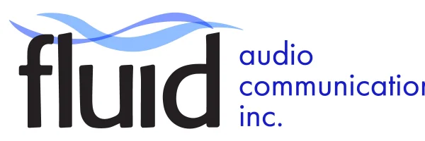 Fluid Audio Communications Logo Fluid Audio, partner of Custom Channels
